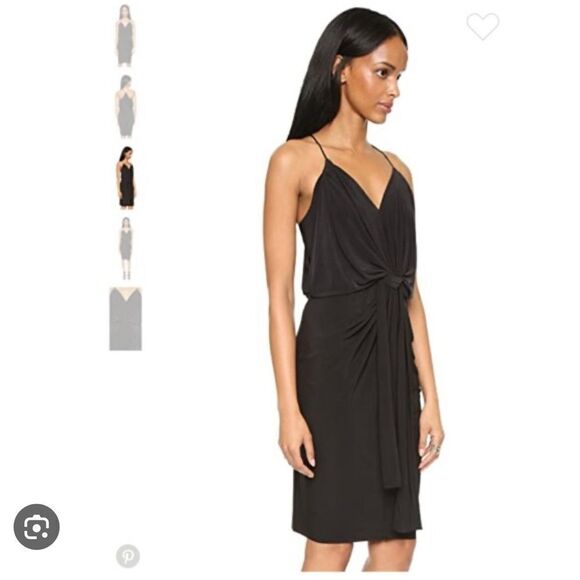 T Bags Los Angeles Draped Knot Front Dress - Picture 2 of 7